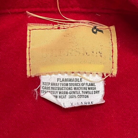 Vintage Deerskin Red Western Chamois Pearl Snap Button USA Shirt XL - Picture 2 of 8